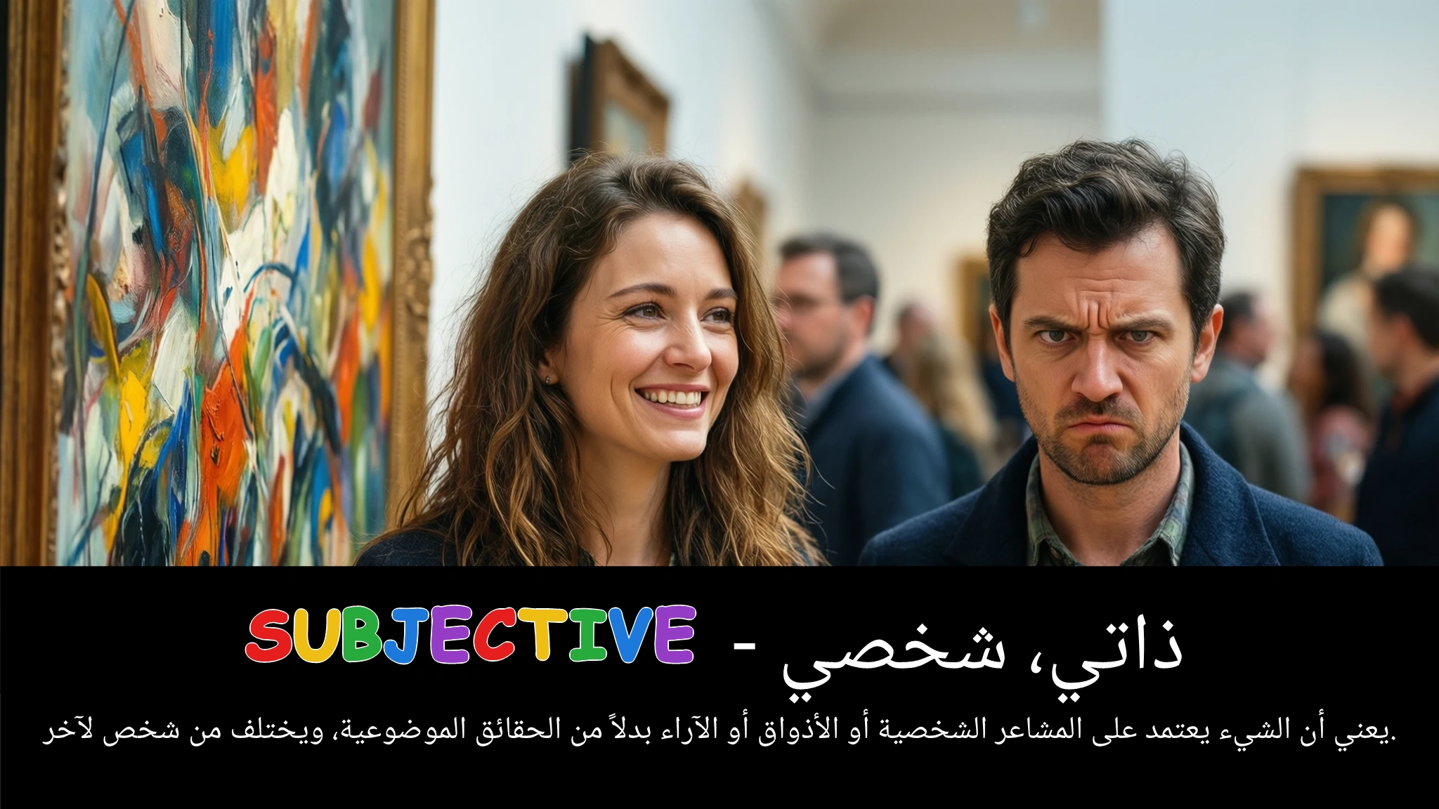 Arabic Illustration for subjective